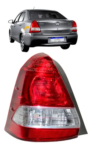 Lanterna Toyota Etios Sedan 2013 2014 2015 2016 2017 2018 Le - Esquerdo - Vermelho