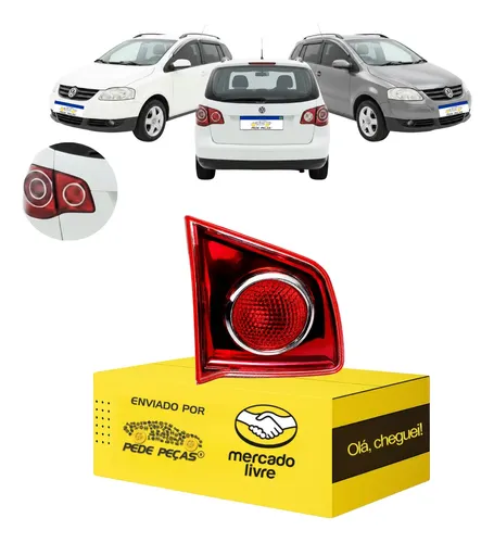 Lanterna Traseira Tampa Vw Spacefox 2006 A 2010 Vermelho Le Esquerdo/motorista