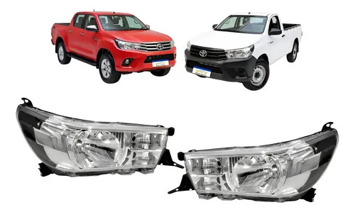 Farol Toyota Hilux 2016 2017 2018 A 2021 Par Novo Sem Led Ambos Lados