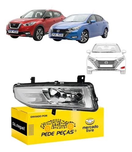 Farol Milha Auxiliar Kicks 2017 18 A 21 Versa 22 A 2026 Le Cristal