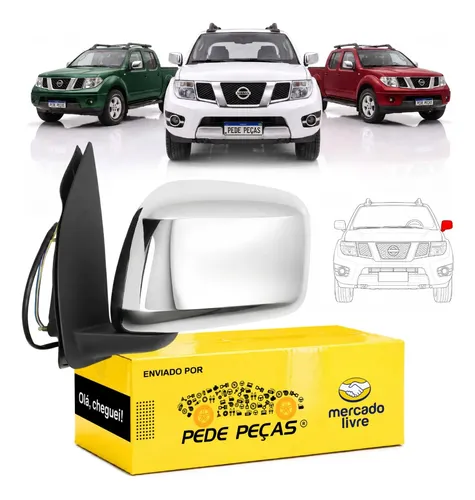 Retrovisor Elétrico Nissan Frontier 2008 A 2016 Xe Sl Le Esquerdo/motorista