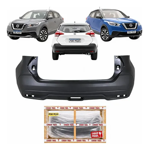 Parachoque Traseiro Nissan Kicks 2016 17 18 19 20 2021