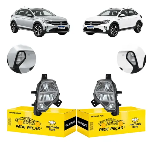 Par Farol Milha Auxiliar Cibie Vw Nivus 2020 2021 22 23 2024 Cristal