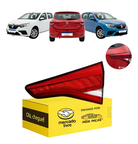 Lanterna Traseira Sandero 2020 2021 2022 Tampa C/led L.d Direito/passageiro Cristal