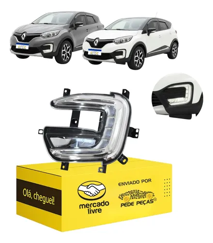 Farol Auxiliar Milha Renault Captur 2017 2018 19 20 2021 L.e Cristal