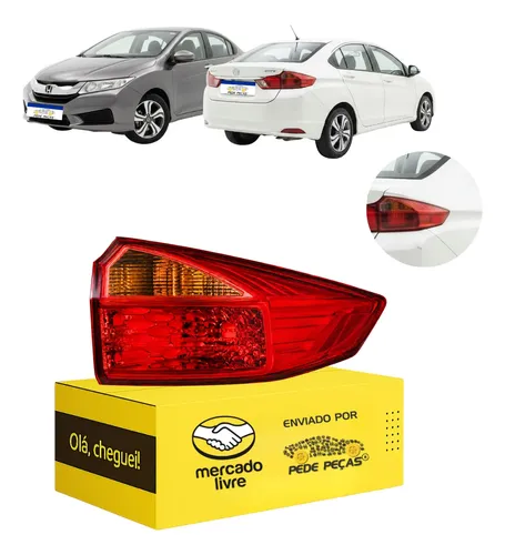 Sinaleira Traseira Canto Direito Honda City 2015 2016 2017 Direito/passageiro