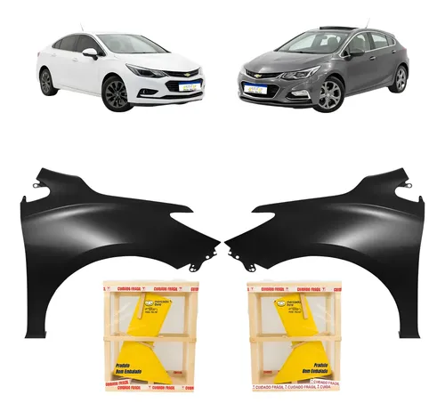 Par Paralama Chevrolet Cruze 2017 18 19 20 21 22 2023 Novo