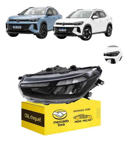 Farol Volkswagen Tera 2025 2026 Led Regulagem Manual Novo Le Esquerdo/motorista