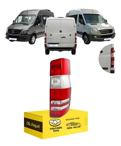 Lanterna Direita Sprinter 2012 13 14 2015 2016 17 18 2019 Direito/passageiro Bicolor