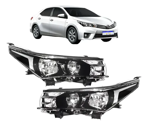 Farol Toyota Corolla 2015 2016 2017 Dianteiro Novo Par Direito