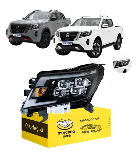 Farol Nissan Frontier 2023 2024 2025 2026 Full Led Le Esquerdo/motorista