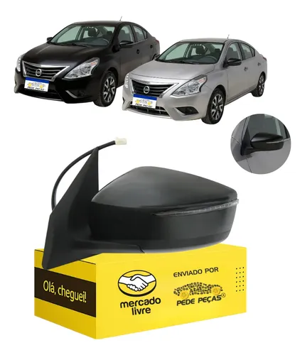 Retrovisor Nissan Versa Unique 2015 2016 Elétrico C/pisca Le