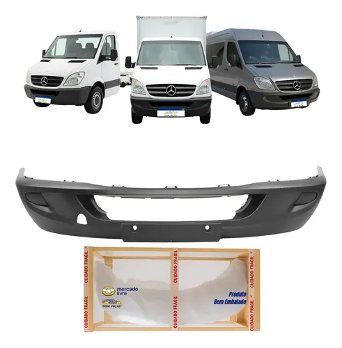 Parachoque Dianteiro Mercedes Sprinter 2012 A 2016 S/furo Preto