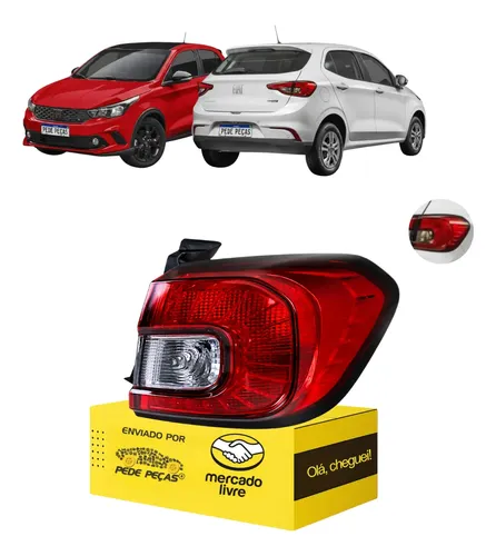 Lanterna Traseira Canto Fiat Argo 2018 2019 2020 A 2026 Ld Direito/passageiro Cristal