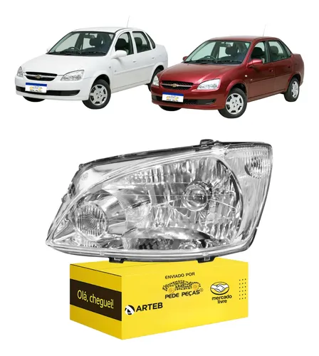 Farol Esquerdo Chevrolet Classic 2011 12 13 14 15 2016 Arteb Esquerdo/motorista