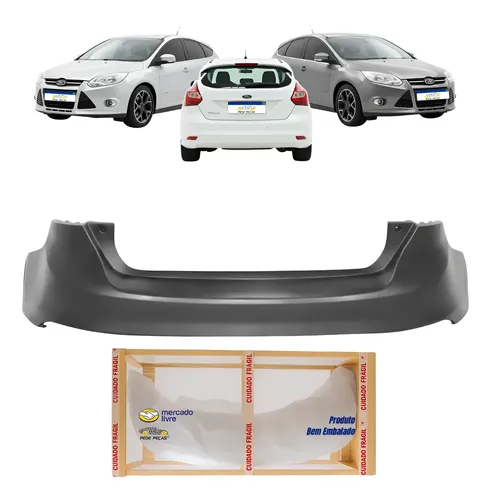 Parachoque Traseiro Ford Focus Hatch 2014 2015