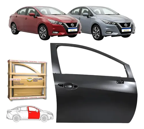 Porta Dianteira Versa Nissan 2021 2022 2024 A 2026 Ld Dianteira Direita Preto