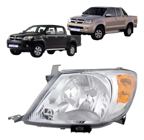 Farol Toyota Hilux 2006 2007 2008 2009 2010 2011 Ambar Le Esquerdo/motorista