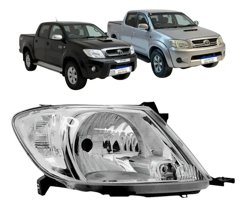 Farol Toyota Hilux 2006 2007 2008 A 2011 Mascara Cromada