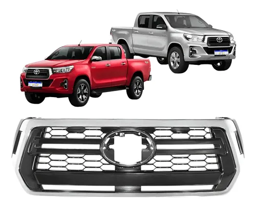 Grade Dianteira Toyota Hilux 2018 2019 2020 Novo Brilhante Cromado