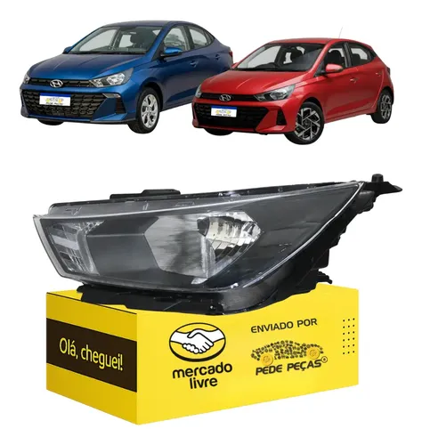 Farol Esquerdo Hb20 2023 2024 Hatch Sedan Esquerdo/motorista