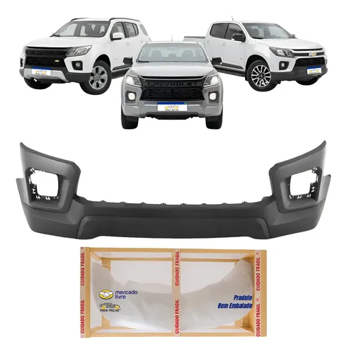 Parachoque Dianteiro Gm S10 Trailblazer 2021 2022 2023 2024 Preto Liso Para Pintura