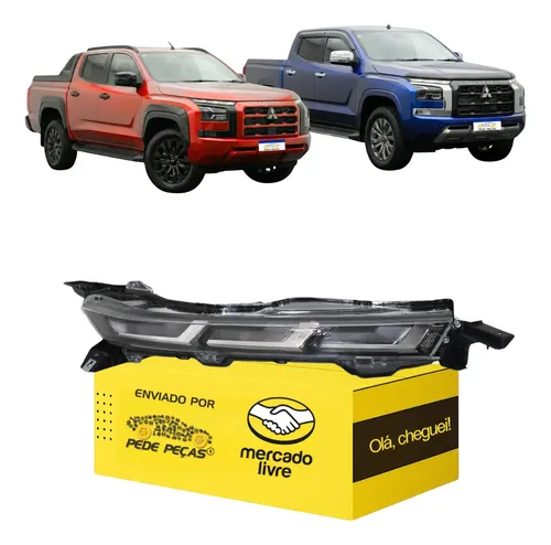 Farol Superior Mitsubishi Triton Savana 2026 Full Led L.d Direito/passageiro