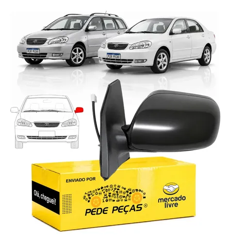 Retrovisor Corolla Fielder 2003 04 05 06 07 2008 Elétrico Le