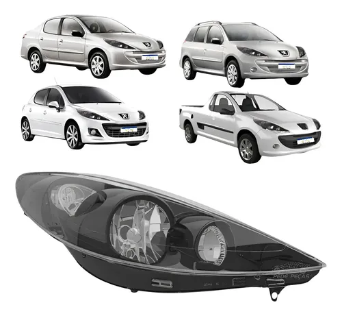 Farol Peugeot 207 2009 A 2015 Hoggar 2010 A 2015 Direito Direito/passageiro