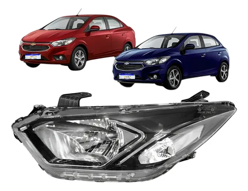 Farol Onix Prisma 2017 A 2021 Friso Cromado Led Esquerdo Esquerdo/motorista