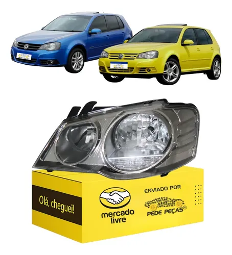 Farol Esquerdo Golf 2008 2009 2010 2011 2012 2013 Cromomix Esquerdo/motorista