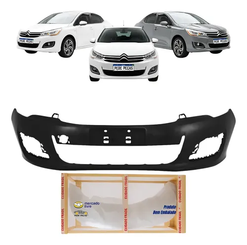 Parachoque Citroen C4 Lounge 2013 14 15 16 17 2018 Novo Preto
