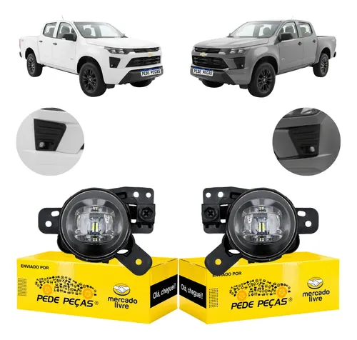 Par Farol Milha Gm S10 High Country Ltz Wt Z71 2025 2026 Cristal