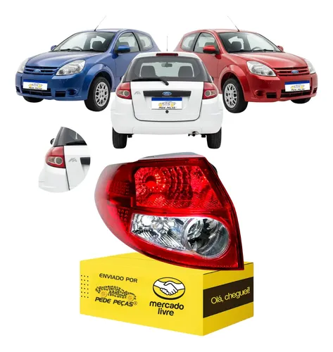 Lanterna Traseira Ford Ka 2008 2009 2010 A 2013 Le Esquerdo/motorista Vermelho