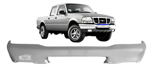 Parachoque Dianteiro Ford Ranger 1998 1999 A 2004 Sem Furo Cromado