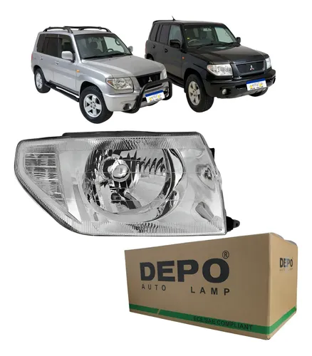 Farol Manual Mitsubishi Pajero Tr4 2003 2004 2005 2006 Novo