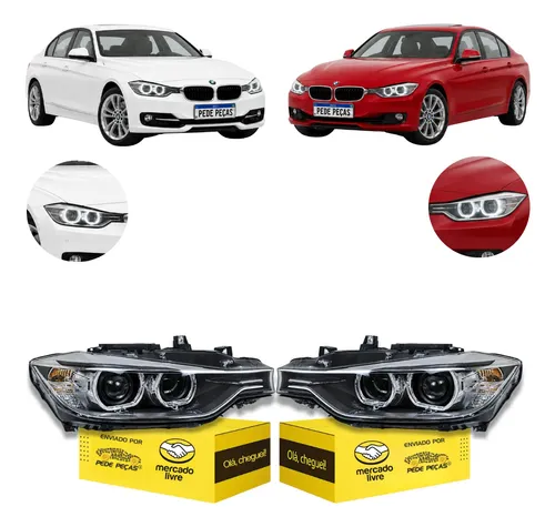 Par Farol Xenon Led Bmw 316i 320i 328i 335i 2013 2014 2015 Ambos Lados