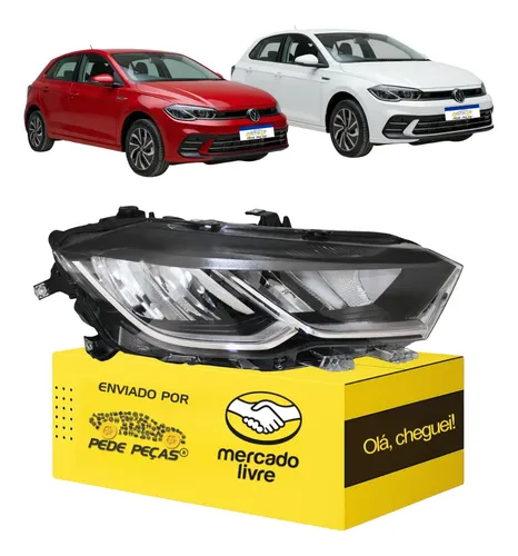 Farol Vw Polo 2023 2024 2025 2026 Full Led Ld Direito/passageiro