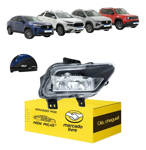 Farol Milha Auxiliar Cibie Fiat Toro 2022 2023 A 2026 Led Ld Cristal