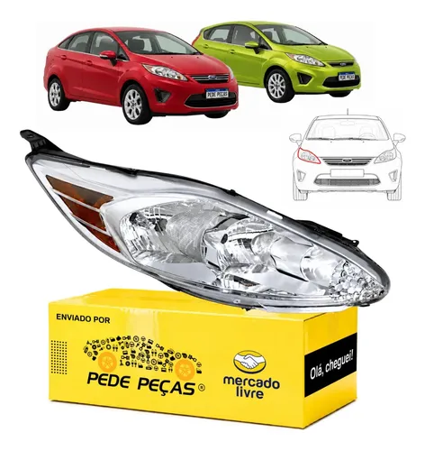 Farol Sinaleira Ford Fiesta 2011 2012 2013 Mexicano Se Ld Direito/passageiro