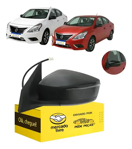 Retrovisor Esquerdo Nissan Versa Unique 2015 2016 Elétrico