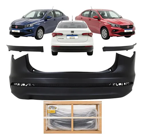Parachoque Traseiro Fiat Cronos C/spoiler 2017 A 2025 Novo