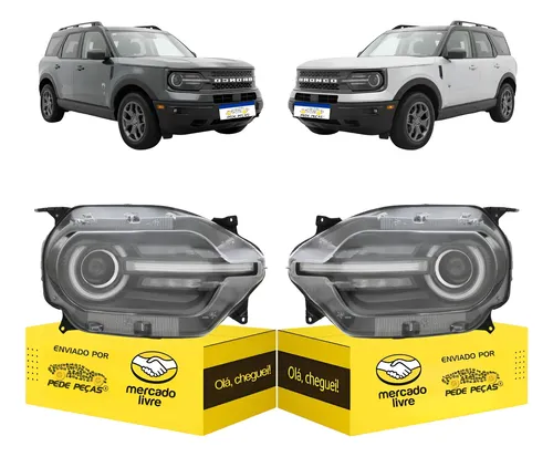 Par Farol Sinaleira Ford Bronco 2021 2022 23 24 2025 Novo Ambos Lados
