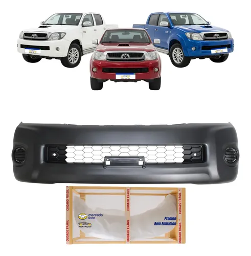 Parachoque Dianteiro Toyota Hilux Cs 2009 10 2011 Novo Preto