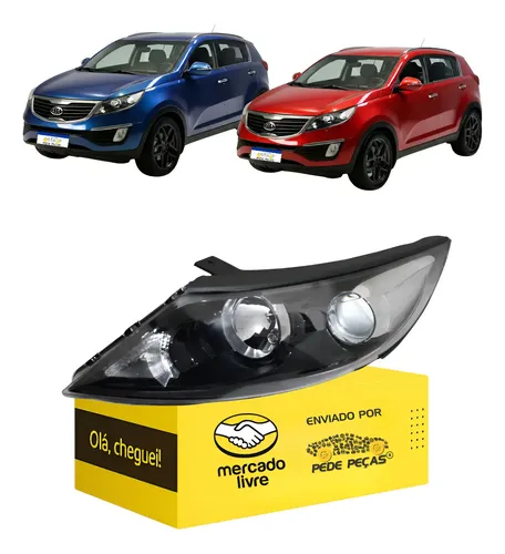 Farol Sportage 2011 2012 2013 2014 2015 S/led Novo L.e Esquerdo/motorista