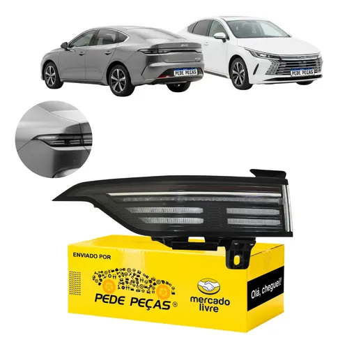 Lanterna Traseira Byd King 2024 25 26 2027 Full Led Nova Le Esquerdo/motorista Fumê