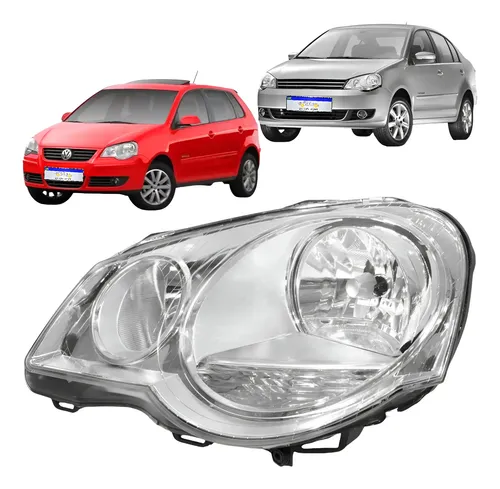 Farol Volkswagen Polo 2007 2008 2009 2010 2011 2012 A 2014 Esquerdo