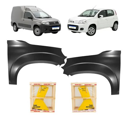 Par Paralama Uno 2011 A 2014 Fiorino 2014 A 2021 Novo