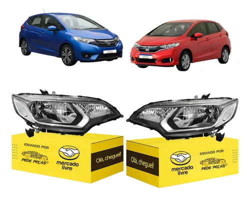 Par Sinaleira Farol Honda Fit 2015 A 2021 Personal Novo Ambos Lados Transparente