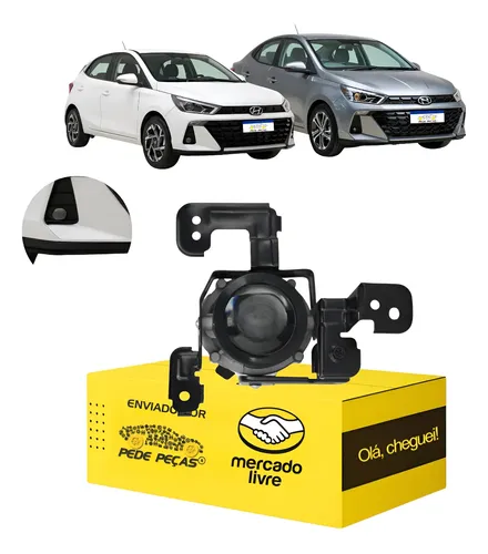 Farol Milha Cibie Auxiliar Hb20 Sedan 2023 2024 25 2026 L.d Cromado